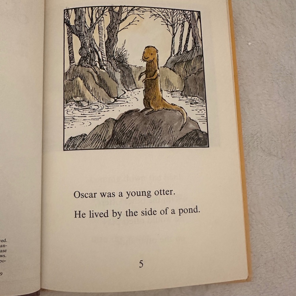 Harper & Row Oscar Otter Kids OS Pink Good 1966 Arnold Lobel I Can Read Book - Picture 4 of 8